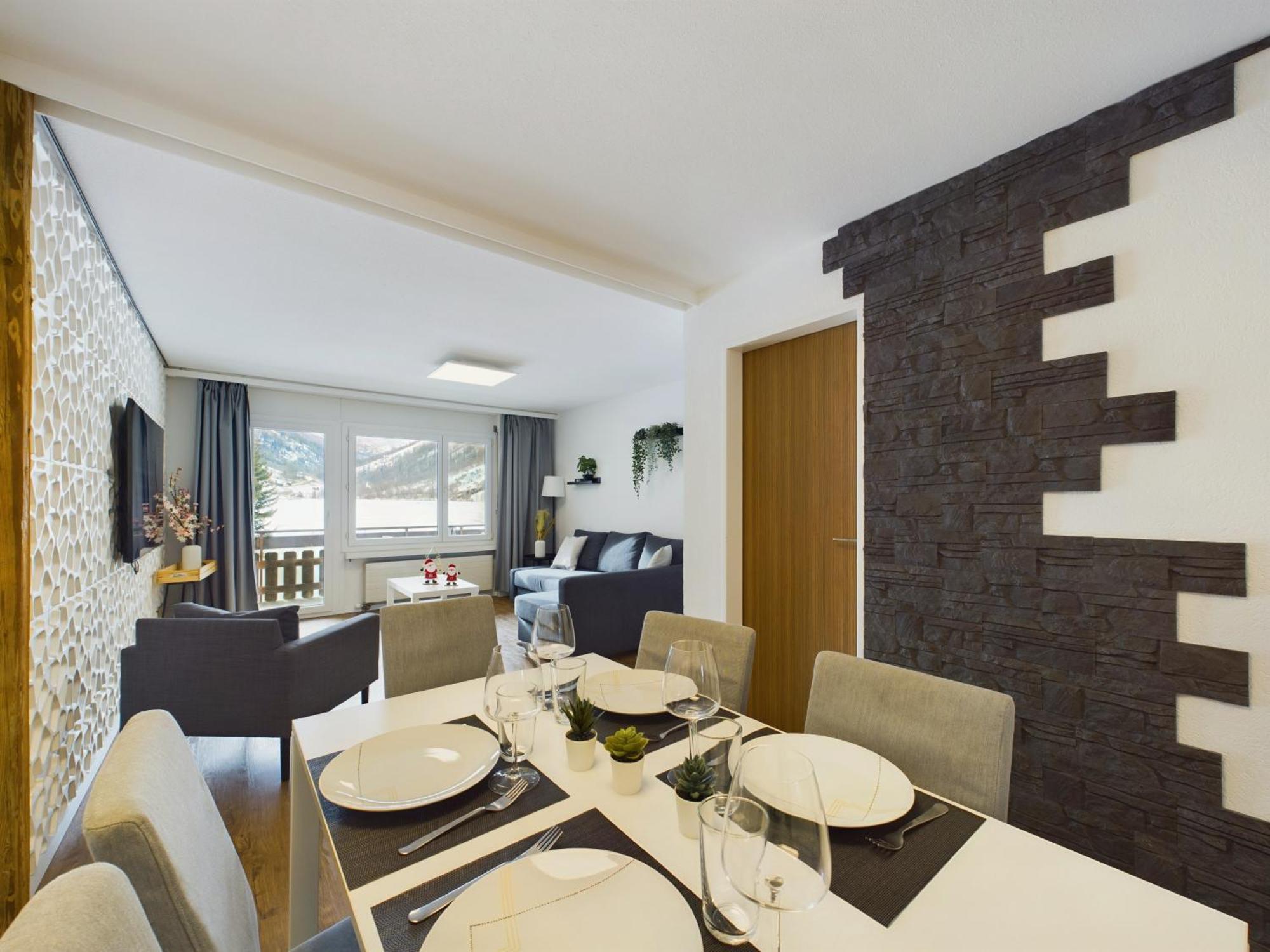 Mountain Magic Apartment For 6 Near Zermatt With Parking! Tasch Ngoại thất bức ảnh